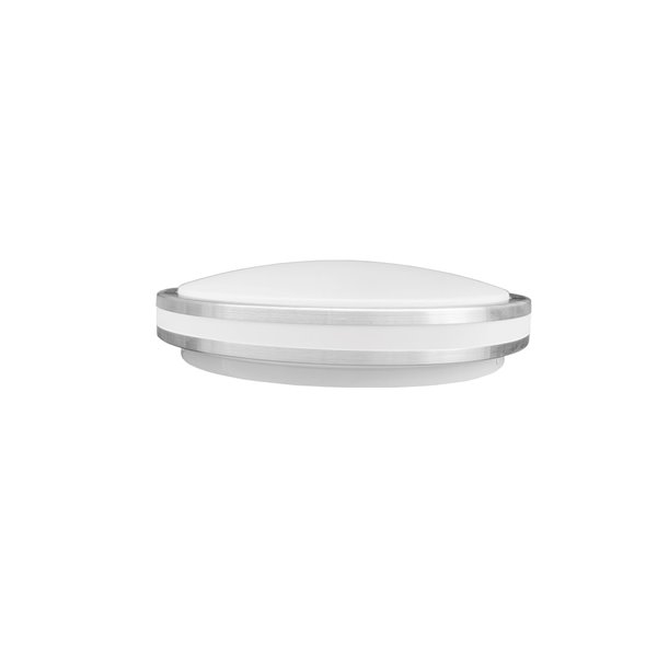 TorontoLed 11-in White Integrated LED Flush Mount Light