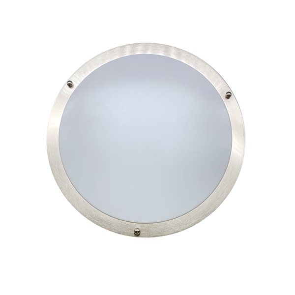 TorontoLed 14-in White Integrated LED Flush Mount Light