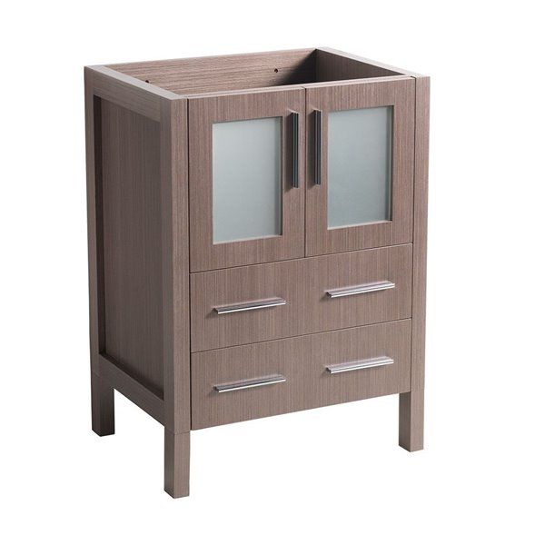 Fresca Torino 23.75-in Grey Oak Bathroom Vanity Cabinet