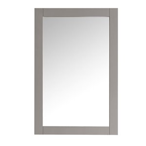 Fresca Cambria 20-in Grey Rectangular Bathroom Mirror