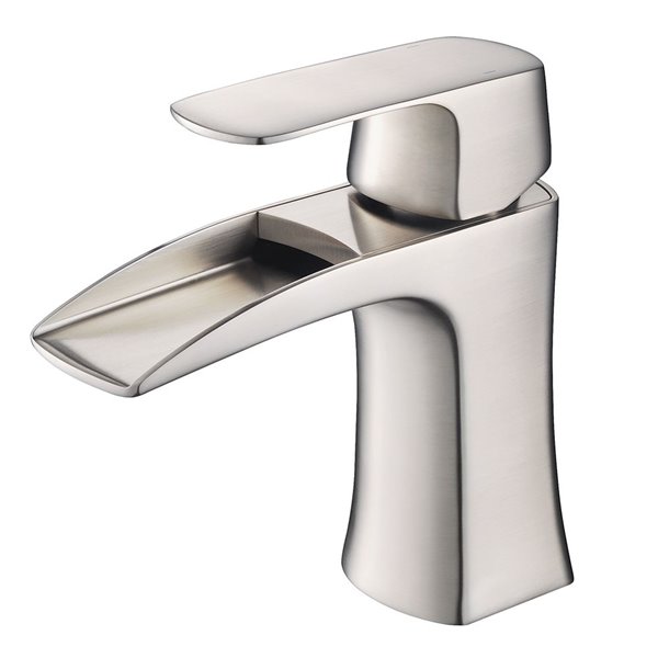 Fresca Fortore Brushed Nickel 1-handle Single Hole Watersense Labeled Bathroom Sink Faucet