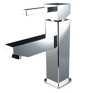 Fresca Versa Chrome 1-handle Single Hole Watersense Labeled Bathroom Sink Faucet