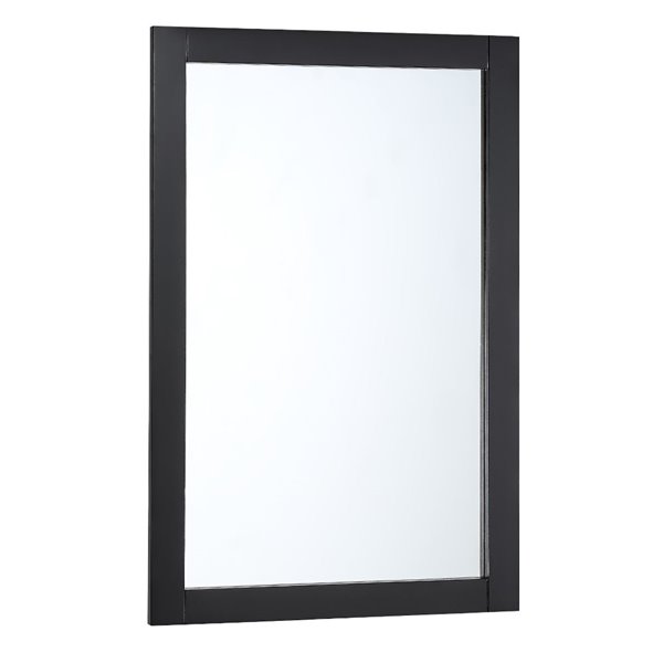 Fresca Manchester 20-in Black Rectangular Bathroom Mirror