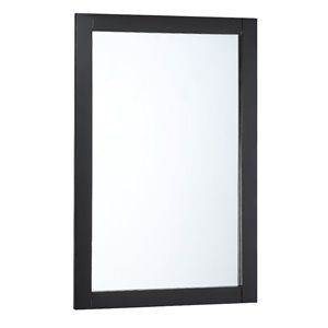 Fresca Manchester 20-in Black Rectangular Bathroom Mirror