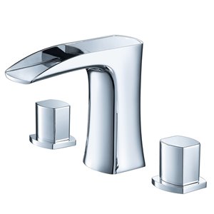 Fresca Fortore Chrome 1-handle Single Hole Watersense Labeled Bathroom Sink Faucet in Chrome