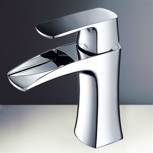 Fresca Fortore Chrome 1-handle Single Hole Watersense Labeled Bathroom Sink Faucet