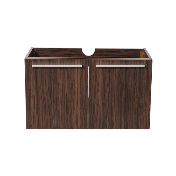 Fresca Vista 29.3-in Walnut Bathroom Vanity Cabinet