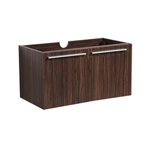 Fresca Vista 29.3-in Walnut Bathroom Vanity Cabinet