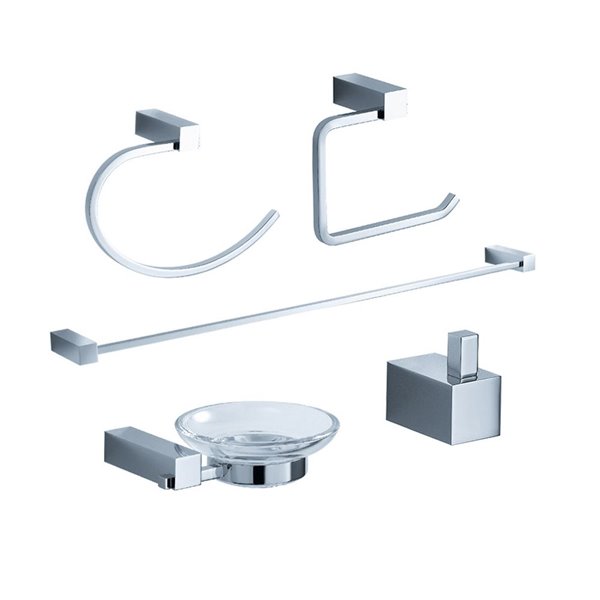 Fresca Ottimo Chrome Brass Bath Accessory Set FAC0400 RONA