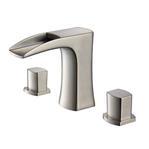 Fresca Fortore 1-handle Single Hole Watersense Labeled Bathroom Sink Faucet - Brushed Nickel