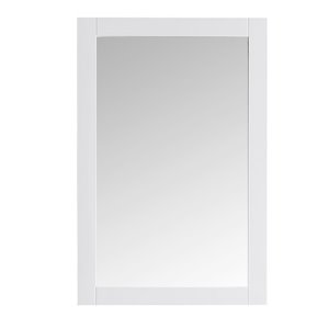 Fresca Cambria 20-in White Rectangular Bathroom Mirror