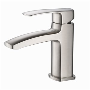 Fresca Fiora Brushed Nickel 1-handle Single Hole Watersense Labeled Bathroom Sink Faucet