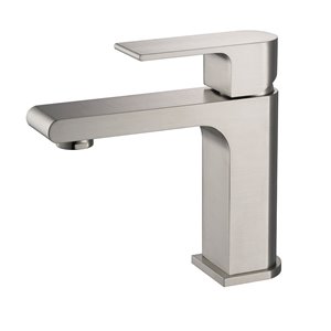 Fresca Allaro Brushed Nickel 1-handle Single Hole Watersense Labeled Bathroom Sink Faucet