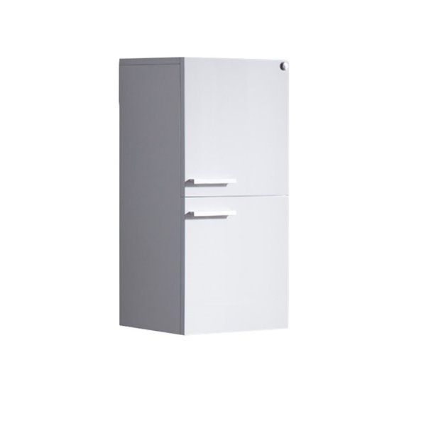 Fresca Senza 12.63-in x 27.5-in x 12-in White Wall-Mount Linen Cabinet