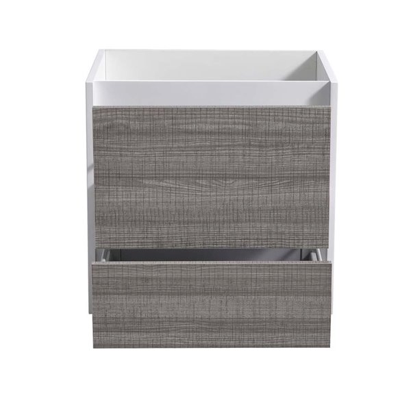 Fresca Catania 23.6-in Glossy Ash Grey Bathroom Vanity Cabinet