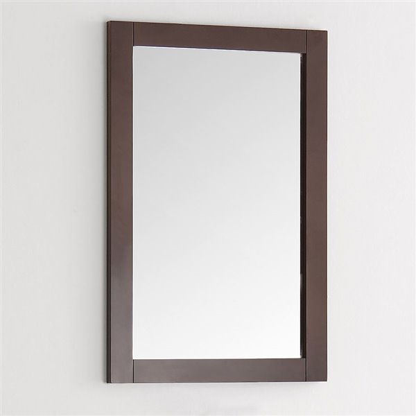 Fresca Cambria 20-in Antique Coffee Rectangular Bathroom Mirror