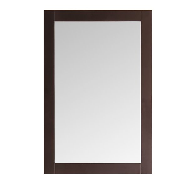 Fresca Cambria 20-in Antique Coffee Rectangular Bathroom Mirror