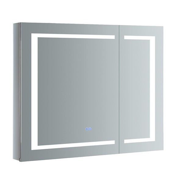 allen + roth Maximum Storage 20-in x 24-in Fog Free Surface Mount Silver  Mirrored Soft Close Medicine Cabinet in the Medicine Cabinets department at