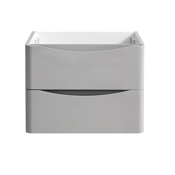 Fresca Tuscany 23.5-in Glossy Grey Bathroom Vanity Cabinet