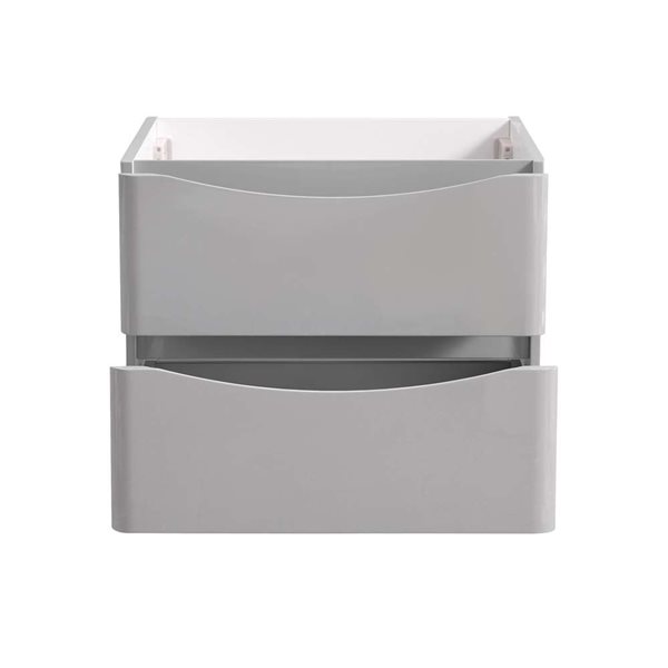 Fresca Tuscany 23.5-in Glossy Grey Bathroom Vanity Cabinet