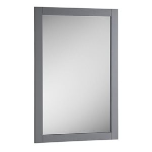 Fresca Manchester 20-in Grey Rectangular Bathroom Mirror