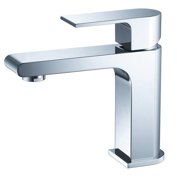 Fresca Allaro 1-handle Single Hole Watersense Labeled Bathroom Sink Faucet in Chrome