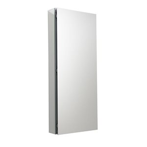 Fresca Na 15-in X 36-in Fog Free Surface/recessed Gray Rectangle Medicine Cabinet