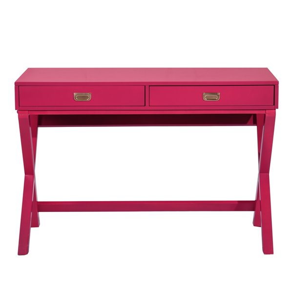 Homycasa Mavis 44.1-in Pink Modern/contemporary Writing Desk with ...