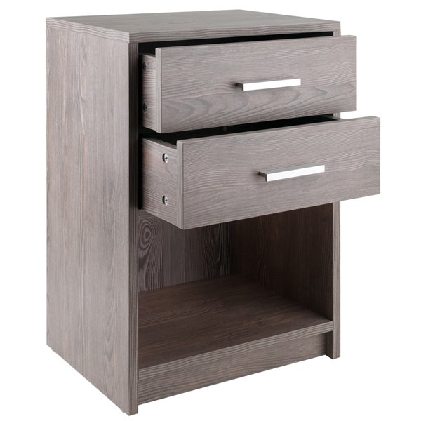 Table d'appoint en bois rectangulaire Molina, couleur cendre, par Winsome Wood