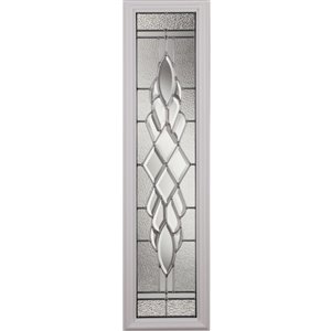 Grace Low-E Argon Glass with Nickel Caming 8-in x 36-in x 1-in Sidelight