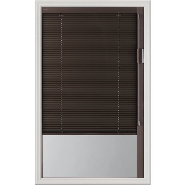 ODL Blink Enclosed Blinds - Premium Colour Espresso Blinds Low-E Door Glass  20-in x 36-in x 1-in 316300 | RONA