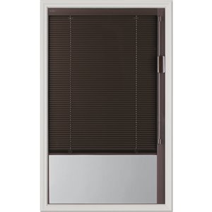 Blink Enclosed  Blinds - Premium Colour Espresso Blinds Low-E Door Glass 20-in x 36-in x 1-in