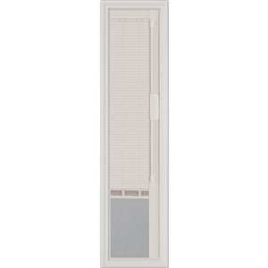 Blink Enclosed Blinds - White Blinds Low-E Door Glass 8-in x 36-in x 1-in Sidelight