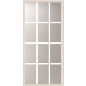 12-Lite Low-E Glass with Grill between Glass  22-in x 48-in x 1 in Door Glass