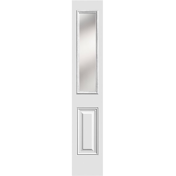 ODL 8 x 36 x 1-in Clear Low-E Glass Sidelight with White Frame