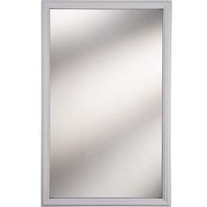 1-Lite Clear Low-E Glass 22-in x 36-in x 1-in with White Frame