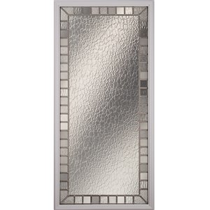 Jardin Low-E Argon Glass with Satin Nickel Caming 22-in x 48-in x 1 in Door Glass