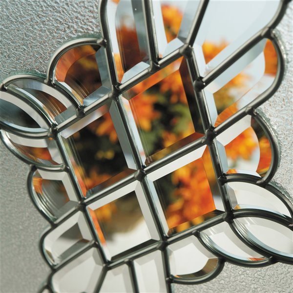 Grace Low-E Argon Glass with Nickel Caming 22-in x 36-in x 1-in Door Glass