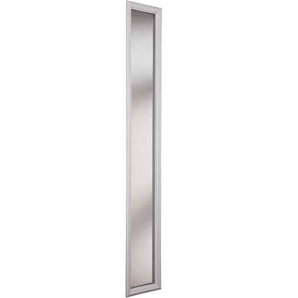 ODL 8 x 64 x 1-in Clear Low-E Glass Sidelight with White Frame