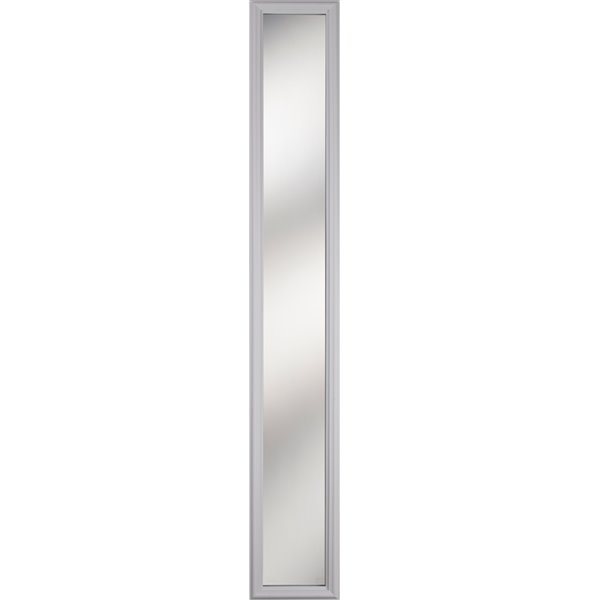 ODL 8 x 64 x 1-in Clear Low-E Glass Sidelight with White Frame