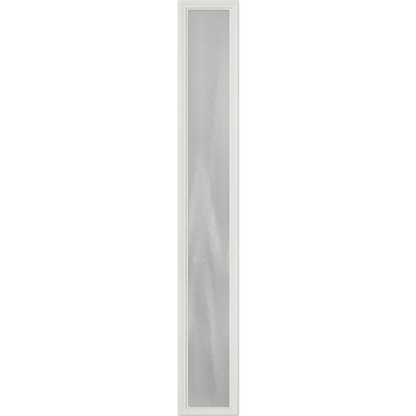 Chinchilla Low-E Decorative Door Glass 8-in x 64-in x 1-in Sidelight