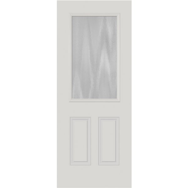 Chinchilla Low-E Decorative Door Glass 22-in x 36-in x 1-in Door Glass