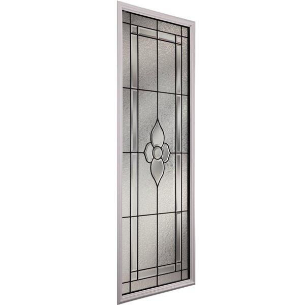 Nouveau Low-E Argon Glass with Patina Caming 22-in x 64-in x 1-in Door Glass