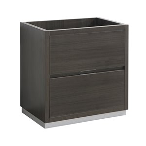 Fresca Valencia 30-in Grey Oak Bathroom Vanity Cabinet