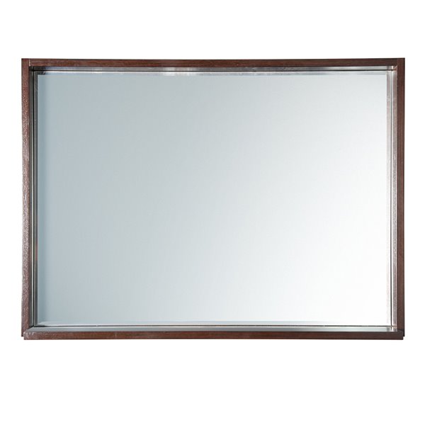 Fresca Allier 39.38-in Wenge Rectangular Bathroom Mirror