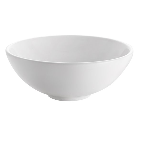 Fresca Adour White Ceramic Drop-in or Undermount Rectangular Bathroom Sink Drain Included ( 15.5-in X 15.5-in )