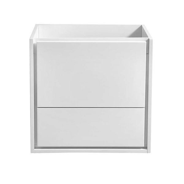 Fresca Catania 23.6-in Glossy White Bathroom Vanity Cabinet