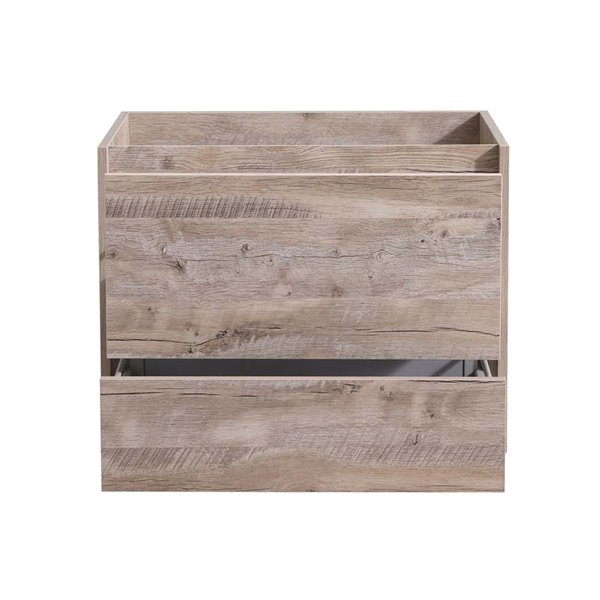 Fresca Catania 29.6-in Rustic Natural Wood Bathroom Vanity Cabinet