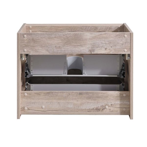 Fresca Catania 29.6-in Rustic Natural Wood Bathroom Vanity Cabinet