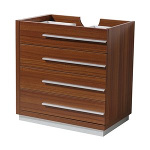 Fresca Livello 29.38-in Teak Bathroom Vanity Cabinet
